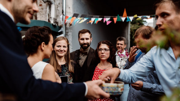 Sektempfang Hochzeitsfeier