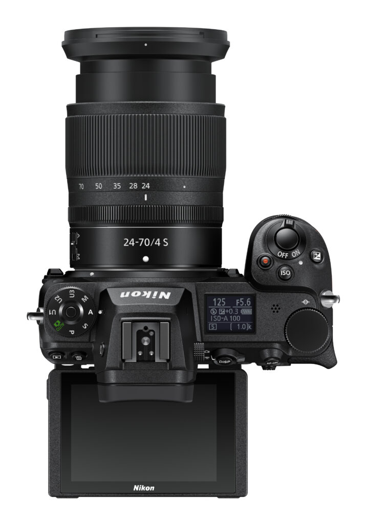 Nikon Z7 II von oben mit monitor